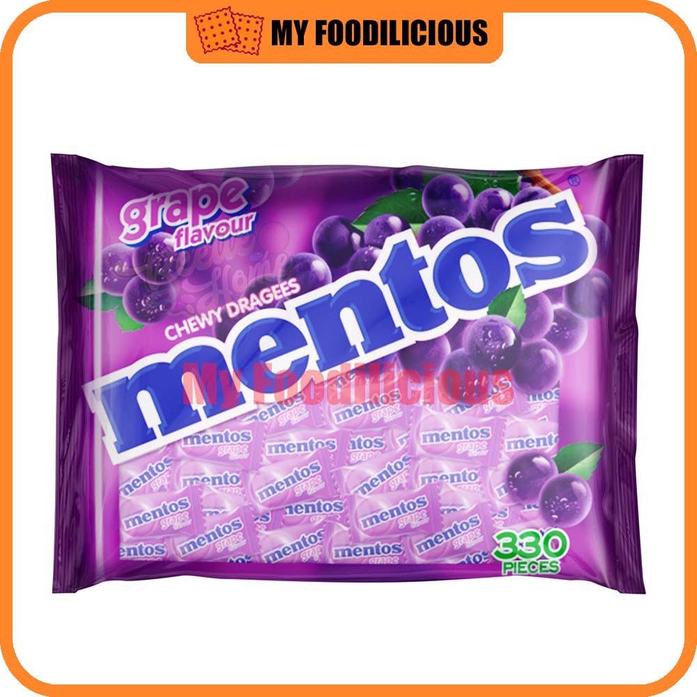 Mentos Mint/Grape/Fruit/Sour Mix/Menthol Chewy Candy 330pieces | Shopee ...