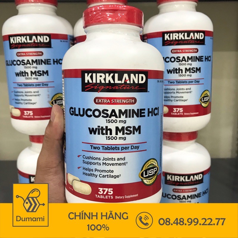 Glucosamine HCL 1500mg Kirkland With MSM 1500mg is a 375 American bone