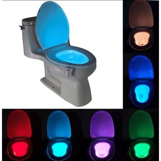 2PCS Toilet Night Light Smart PIR Motion Sensor Waterproof Toilet Seat LED  Washroom Night Lamp Toilet Bowl Lighting WC Bathroom