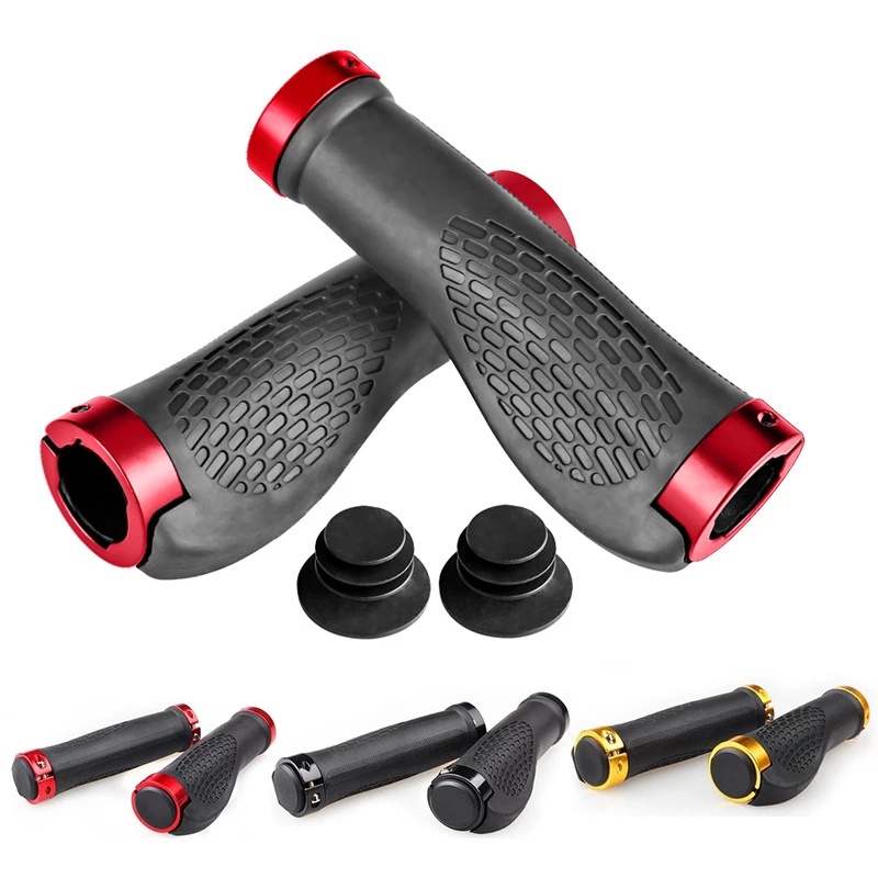 Bicycle Grips MTB Bike Handbar Grips Rubber Nonslip Bilateral Lock