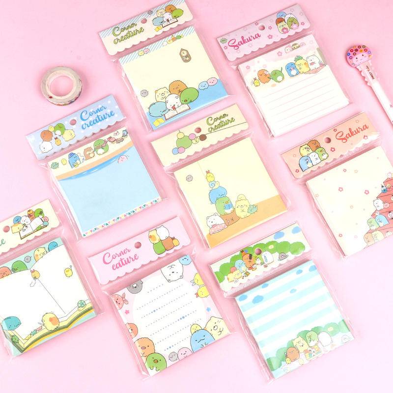 80/50 Sheets San-X SUMIKKO GURASHI Kawaii Animal Note Paper Simple ...