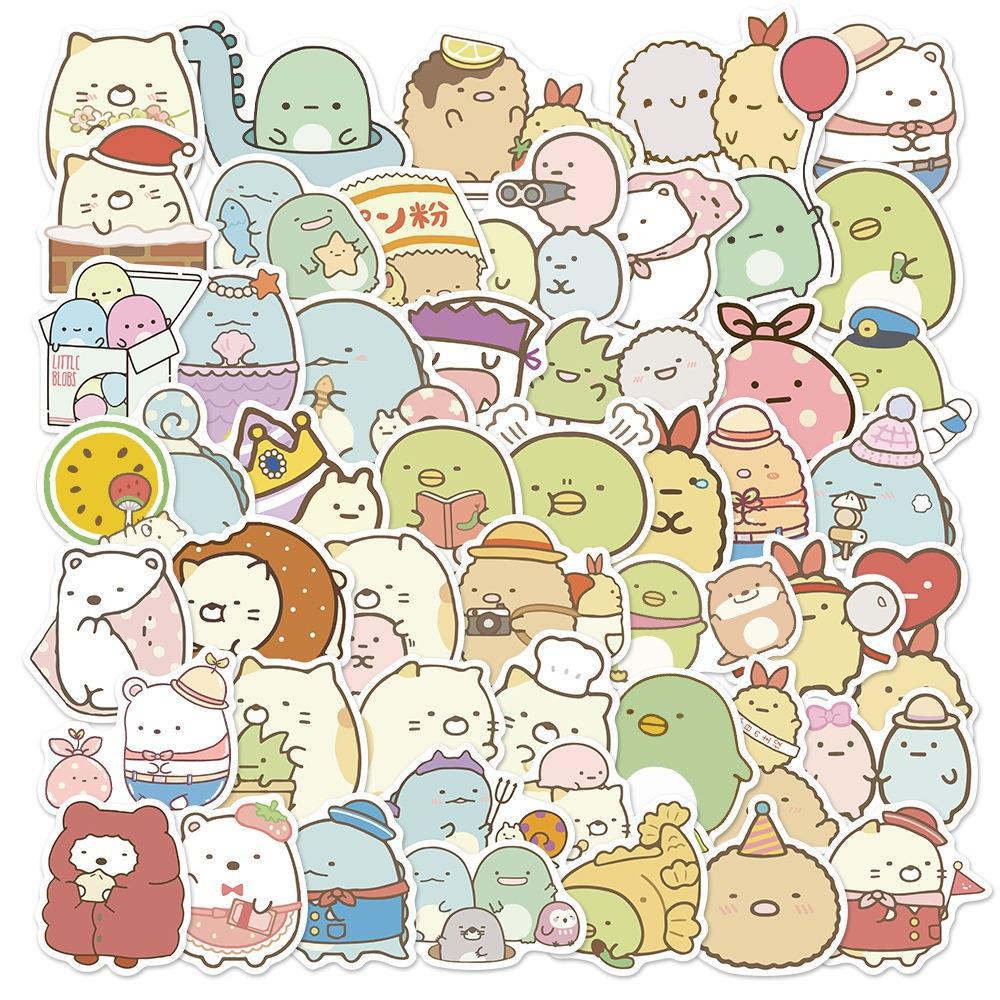 50 Pcs Cute Japan Sumikkogurashi Cartoon Waterproof Pvc Stickers 2