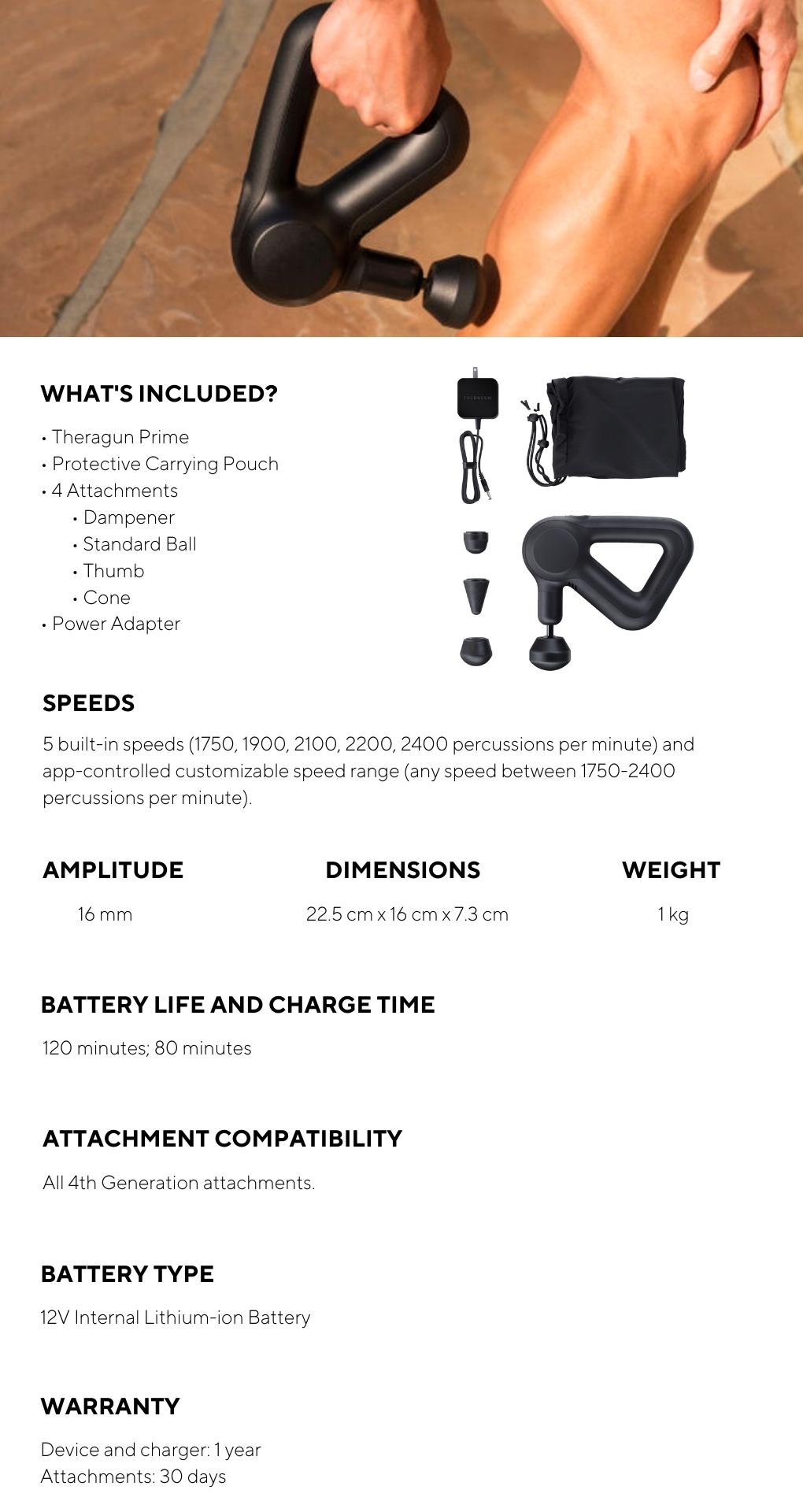 Theragun percussions clearance per minute