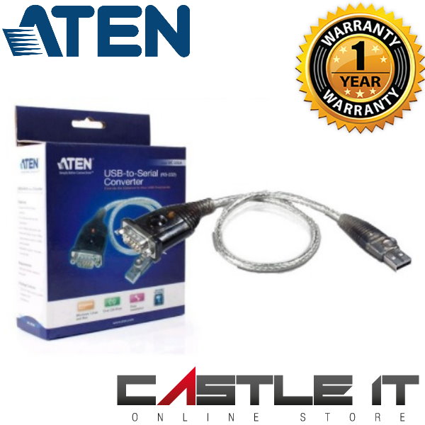 Aten Cable Converter USB to RS232 RS-232 UC232A UC232 Serial Port ...