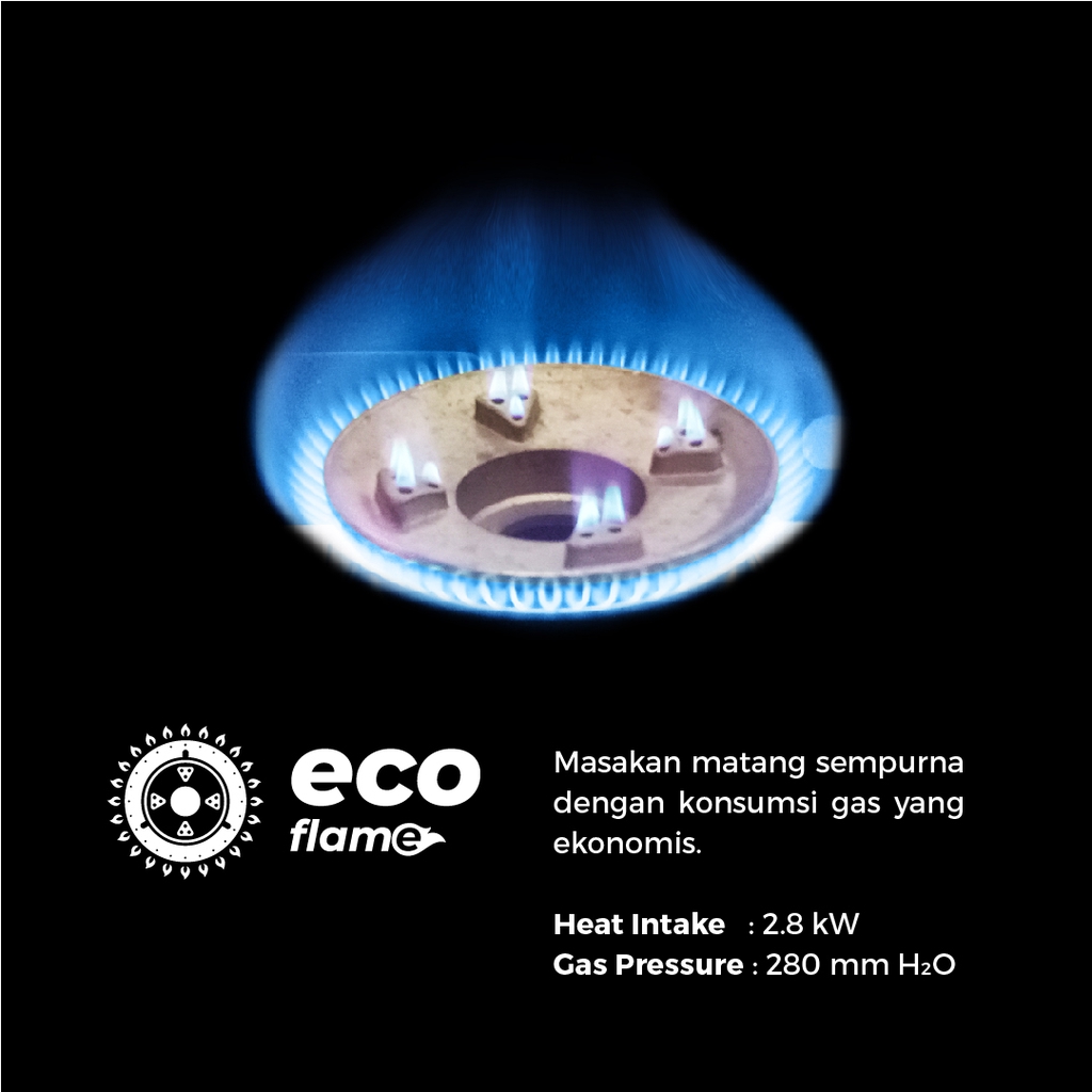 Maspion Kompor Gas 1 Tungku Coating MKS-810 C - Gambar 3