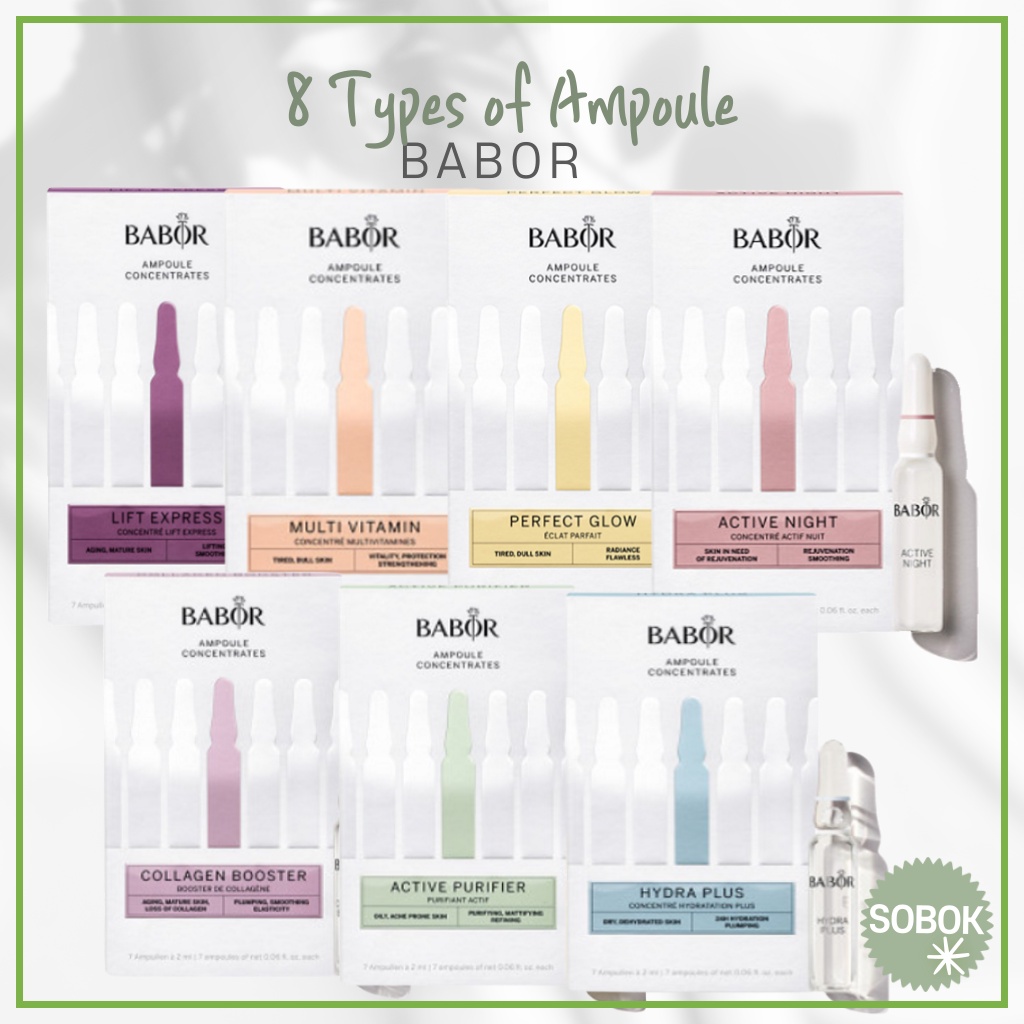 [BABOR] 8 Tpyes of Ampoule (2ml x 7) Shopee Singapore