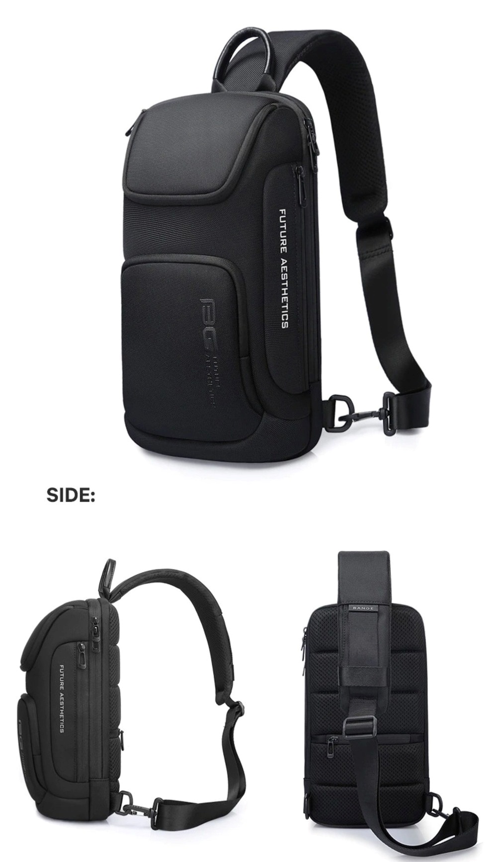 P&D Crossbody Bag For Men Portable Waterproof Shoulder Messenger Bags ...