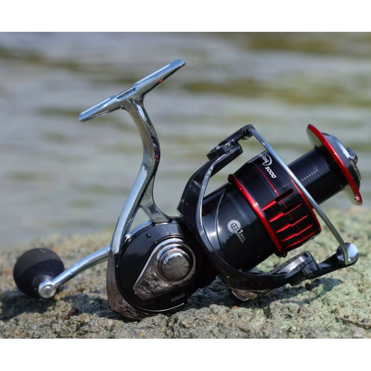 Reel Pancing Sougayilang Power Handle 13+1BB Aluminium - Gambar 2