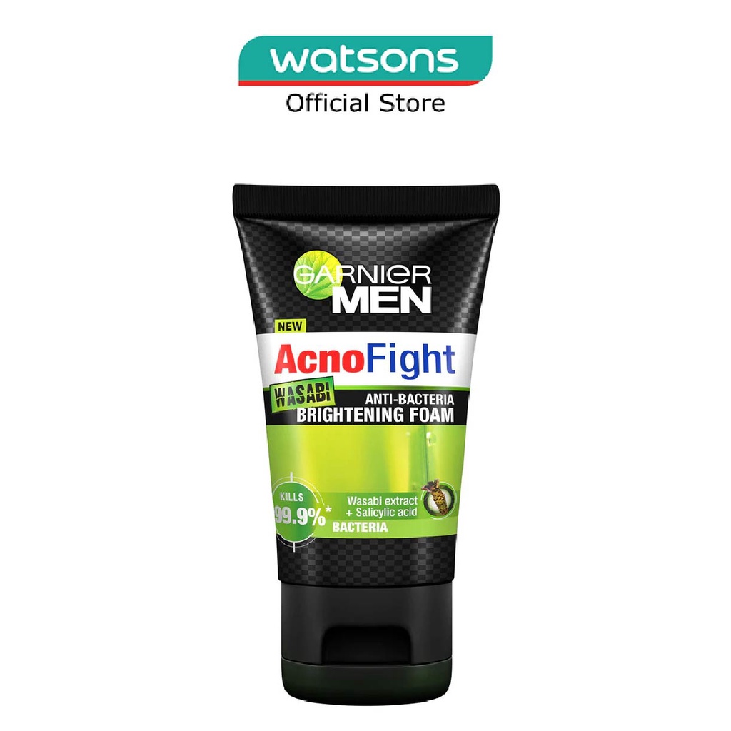 GARNIER Men Acno Fight Wasabi Foam 100ml | Shopee Singapore