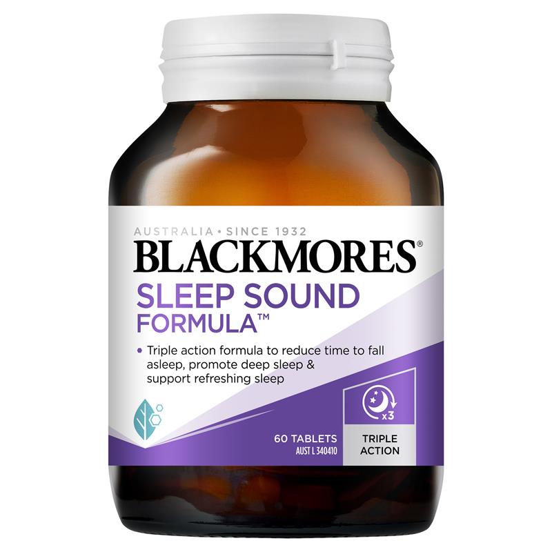 Blackmores Sleep Sound 60 Tablets May 2024 Reduces Time to