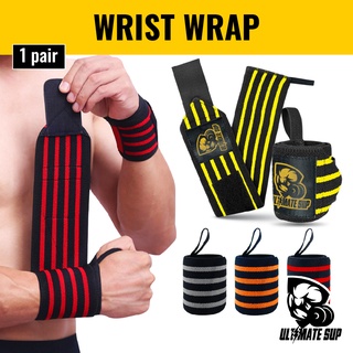 SG Seller] Weightlifting Wrist Straps Adjustable Non-slip Silicone