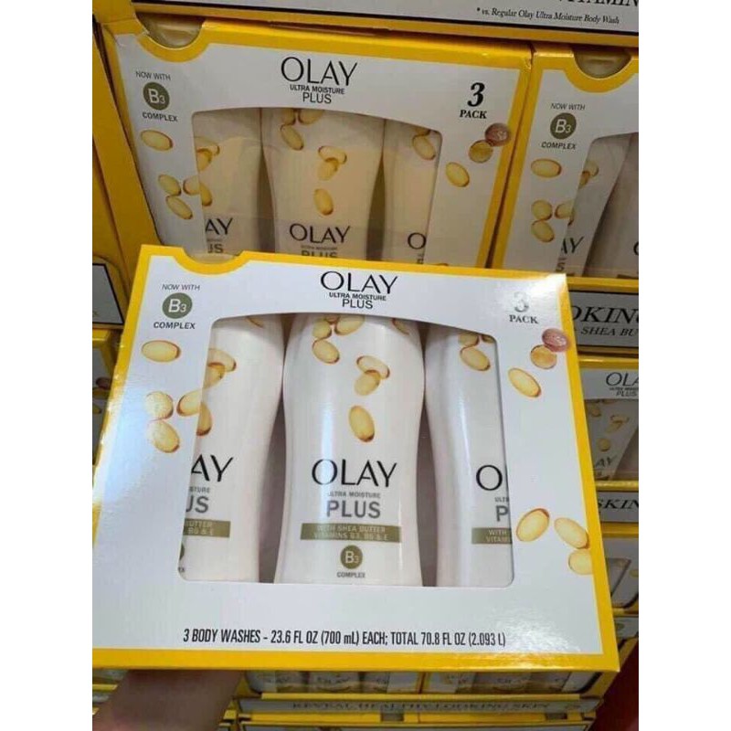 Ultra moisture Plus + Gold Olay Shower Gel (New Model 2021) Shopee