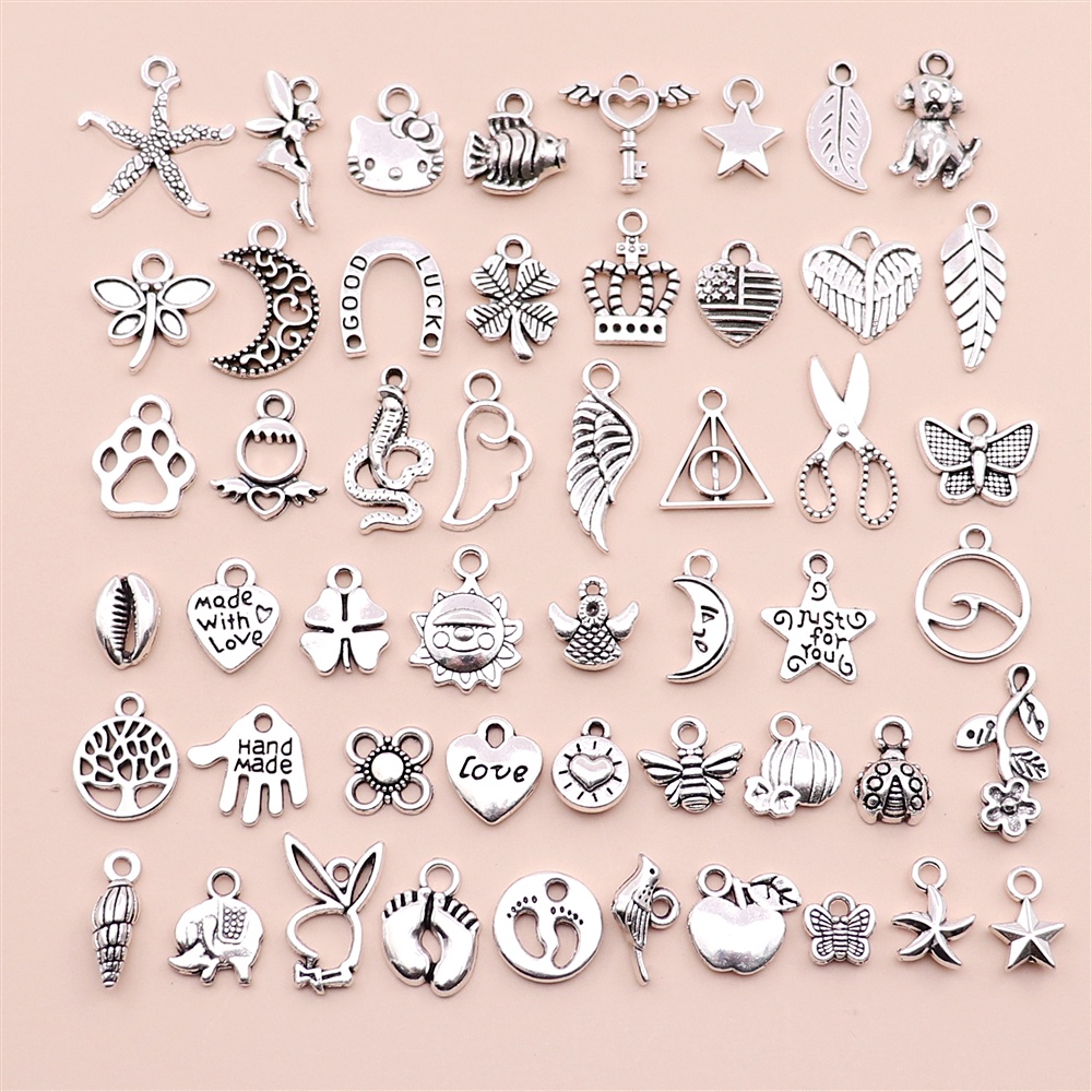 Tiny charms for jewelry on sale making