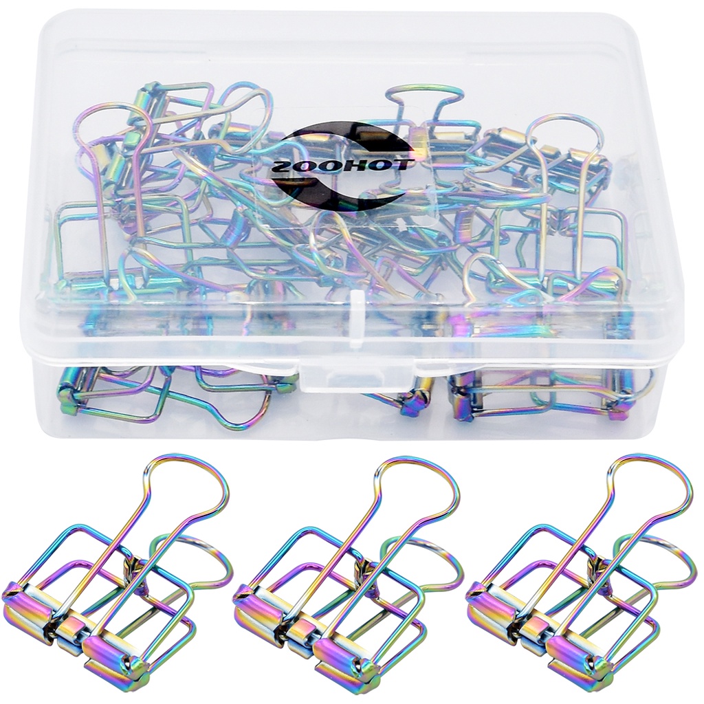 Binder Clips Premium Wire Clips Hollow Paper Clips - Pack of 15 ...