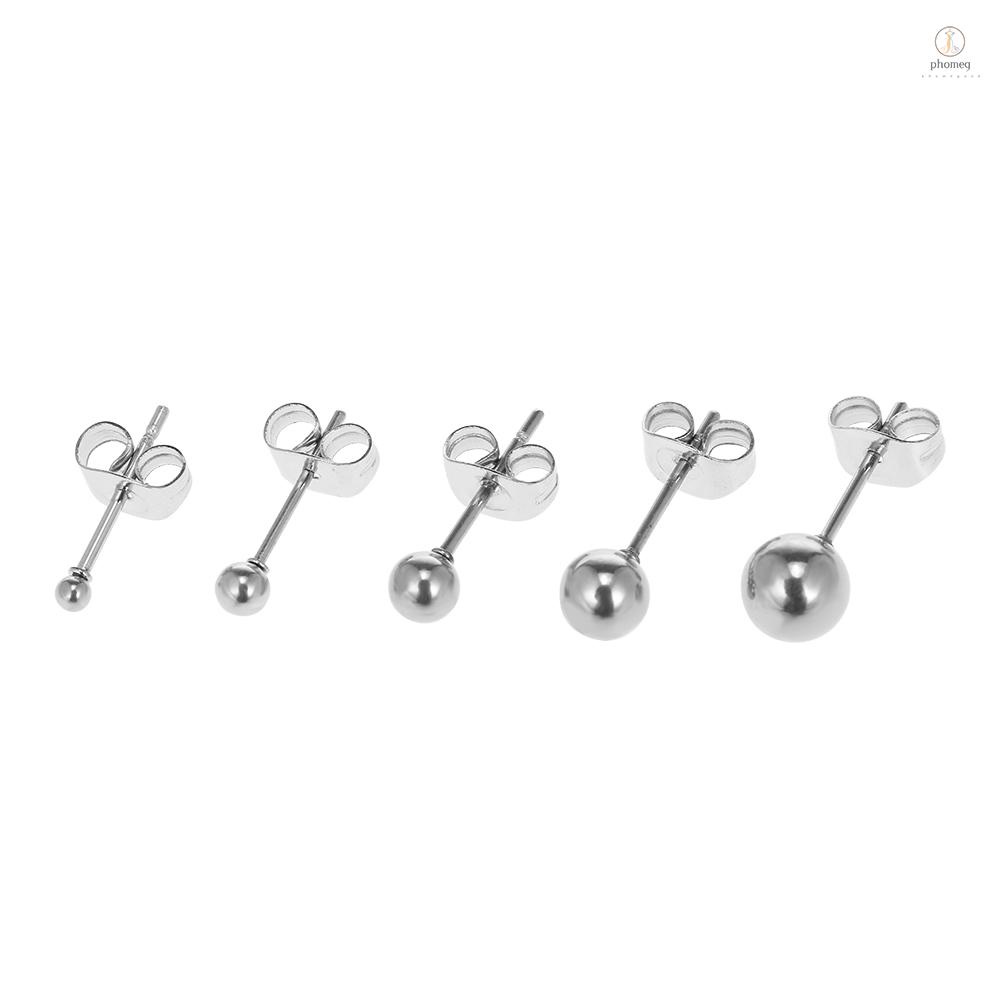 Mens ball sale stud earrings