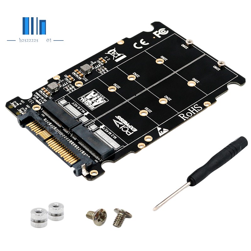 2In1 M.2 Nvme And Sata-Bus Ngff Ssd To Pci-E U.2 Sff-8639 Adapter Pcie M2 Conver