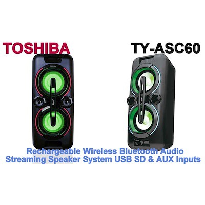 Toshiba TY-ASC60 Rechargeable Wireless Bluetooth Audio Streaming