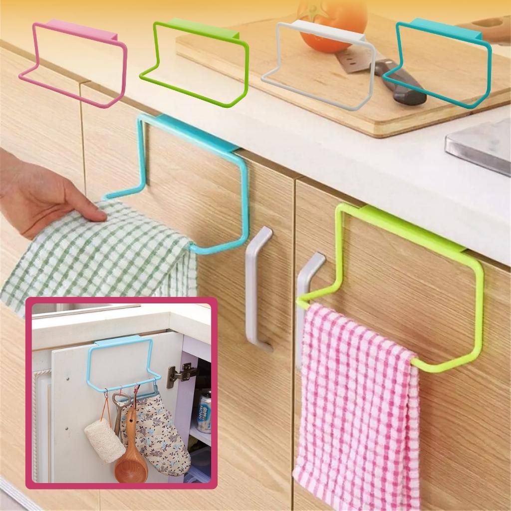【Ready Stock】 Plastic Door Towel Rack - Kitchen Cupboard Door Drawer ...