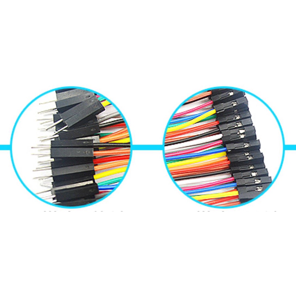 Female to Male (FM) 40pcs Dupont Jumper Wayar Wire DIY Experiment ...