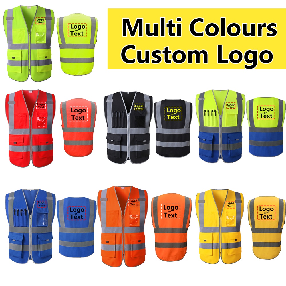 Safety jackets with hot sale company logo