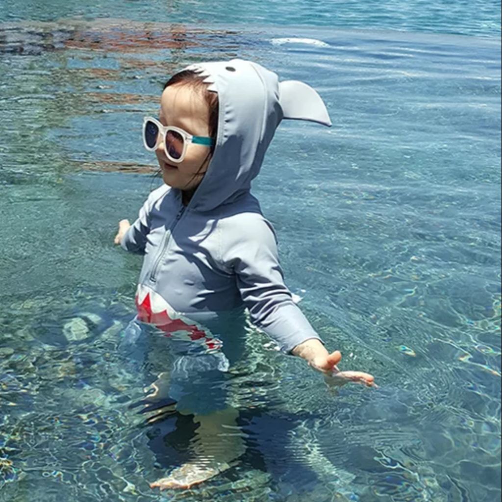 Baby shark bathing suit best sale