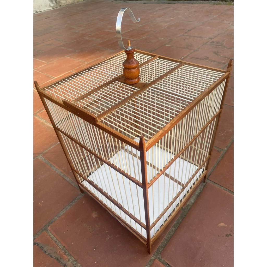 Wooden laminated cage frame with fiber optic cable for combs at Bao Anh ...