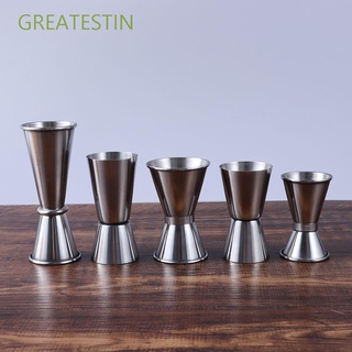 Stainless Steel Cocktail Jigger Drink Measuring Cup Bartender Tool Set  (25ml+35ml+50ml)