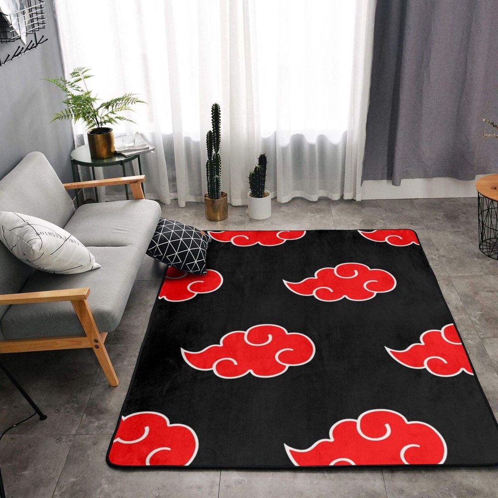 NARUTO Akatsuki Carpet 160*120cm Indoor Living Room Mat Non Slip Home Decor  Floor Rug