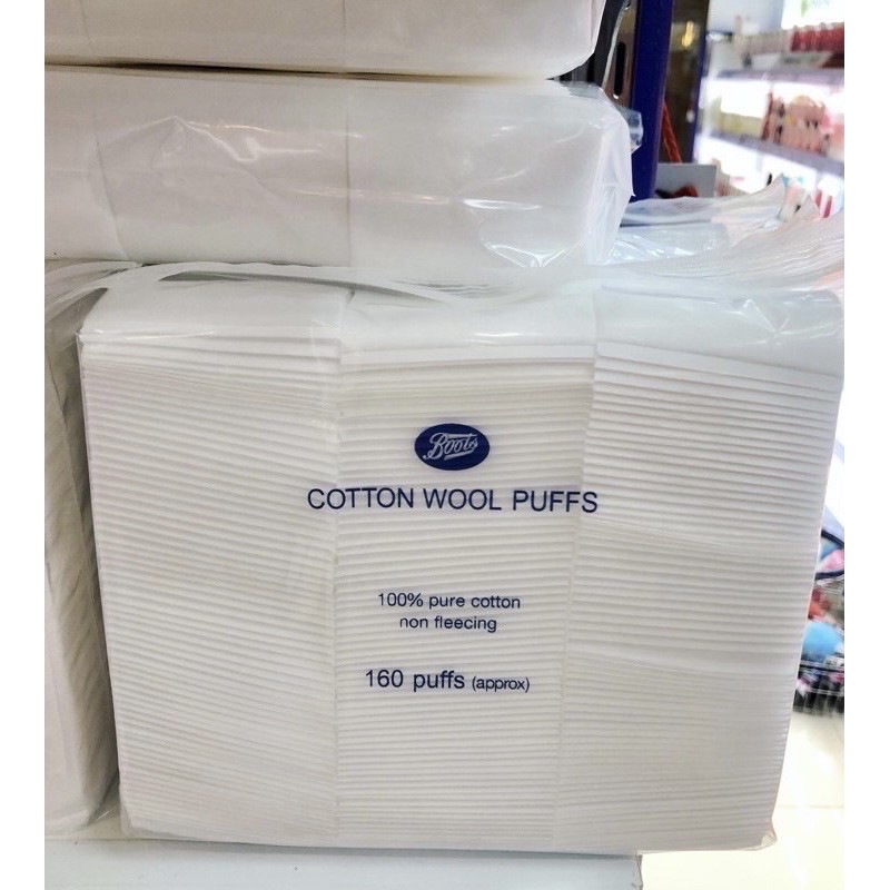 cotton Pads Face Wipes boots Small/Large Pack 100/160 Sheets wool puffs
