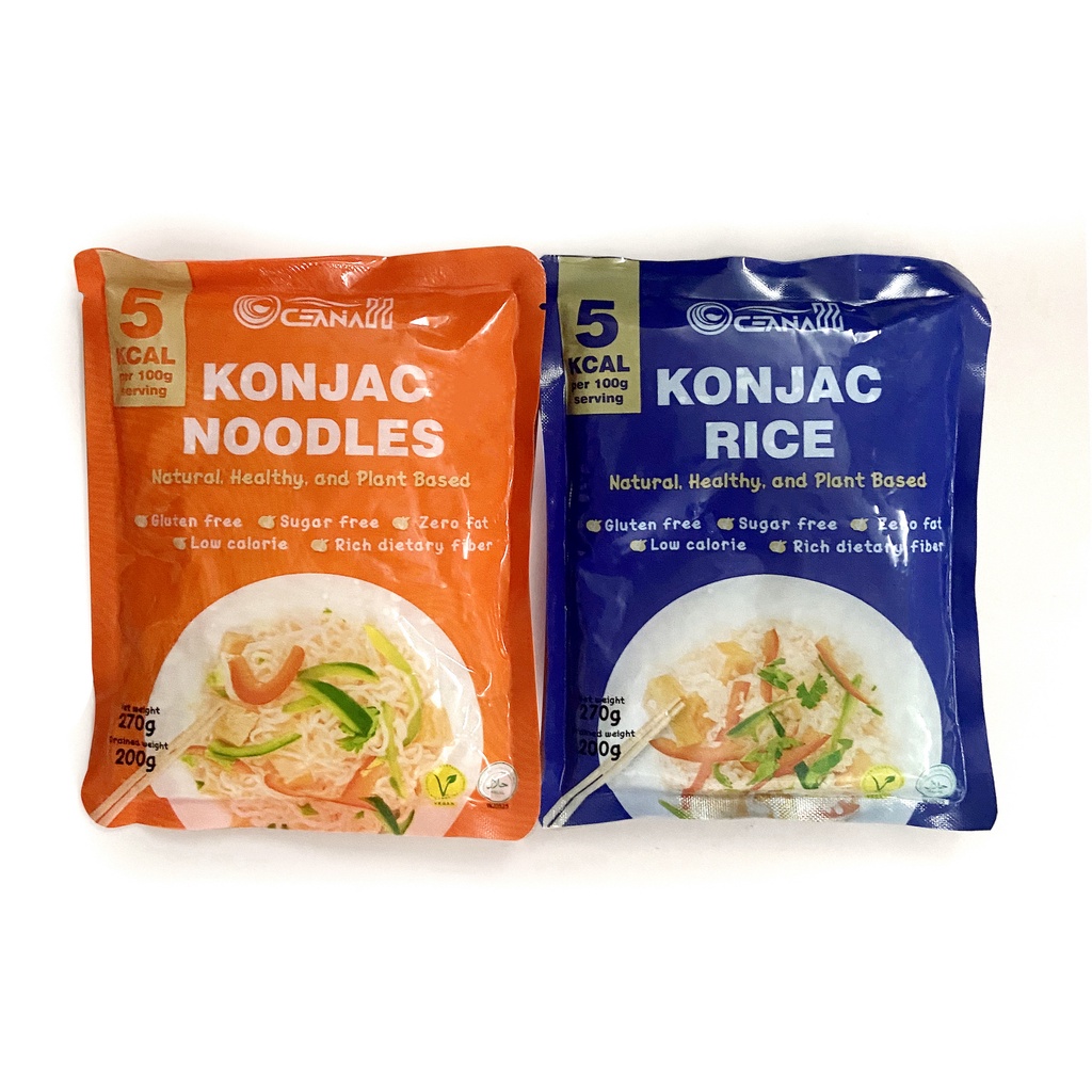 【SG Wholesale】OCEANIA22 Halal Konjac Rice Konjac Noodles Instant Pure