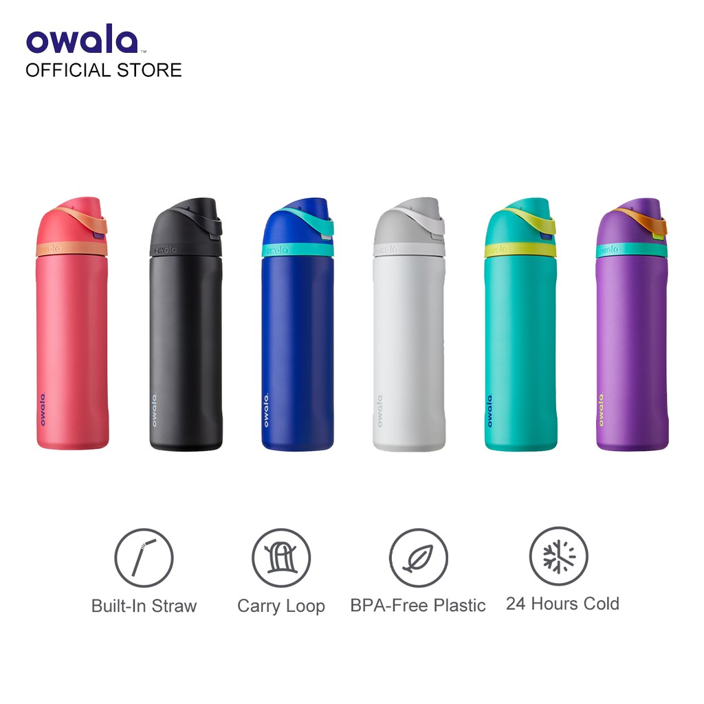 Owala FreeSip Insulated Stainless Steel Blender Bottle with Straw
