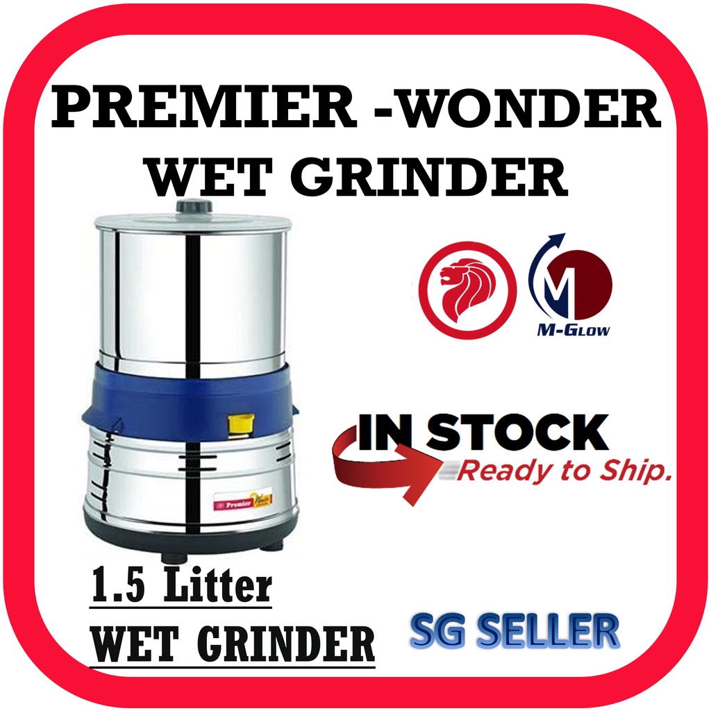 (SG Seller) Premier Wonder Table Top Granite Stone Wet Grinder 1.5
