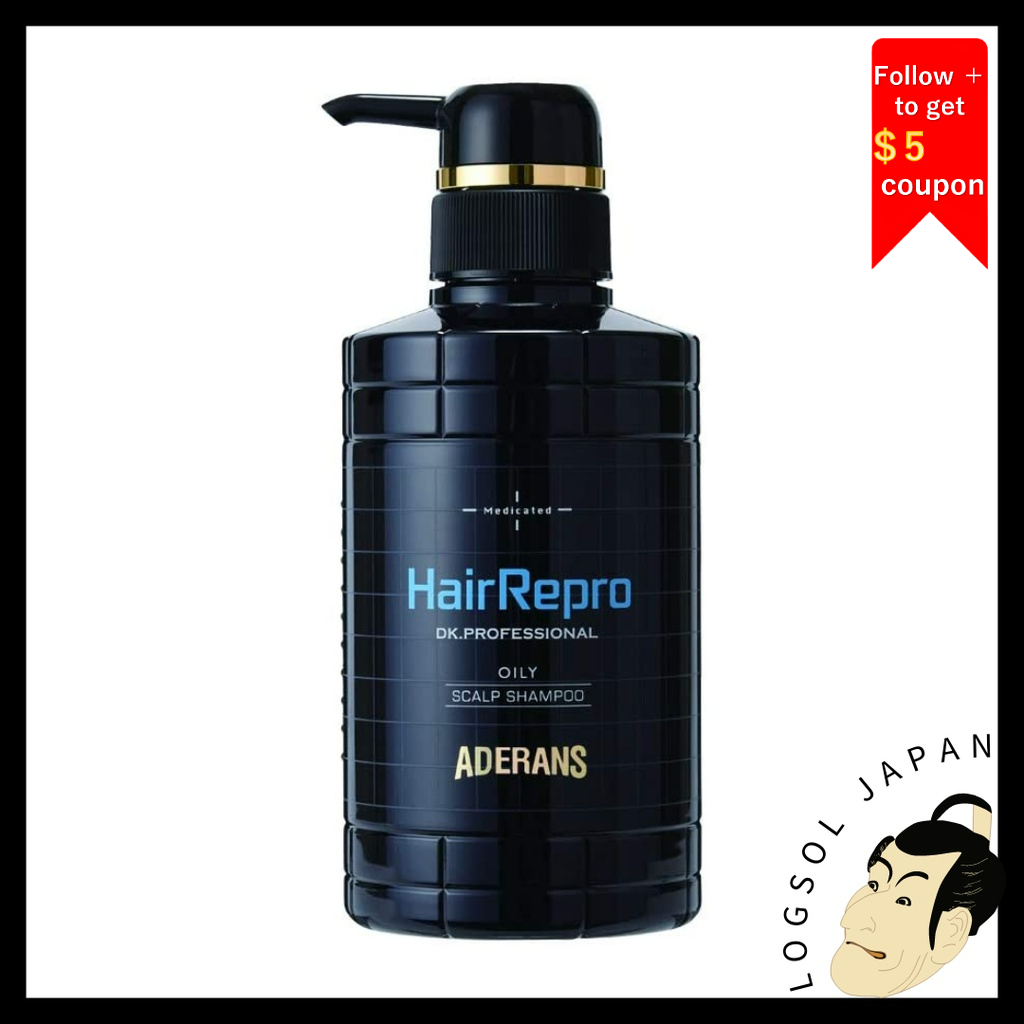 Aderans Hair Repro Medicated Scalp Shampoo (Oily) 370ml oily men's