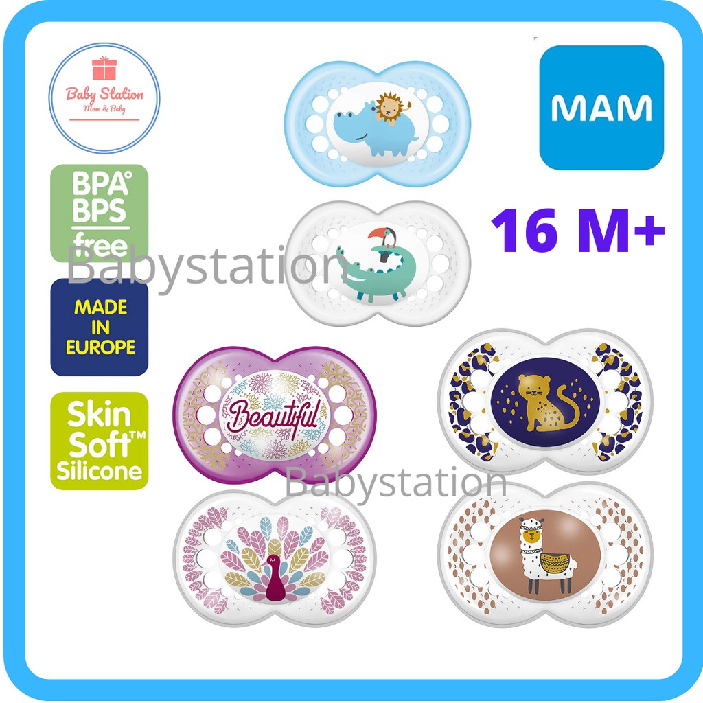 MAM Pacifiers, Baby Pacifier 16+ Months, Best Pacifier for Breastfed