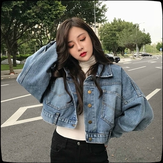 Cute oversized jean on sale jackets