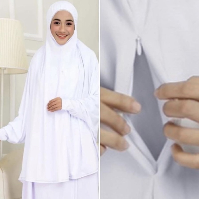 Mini Telekung with Sleeve and Zip Pocket | Shopee Singapore