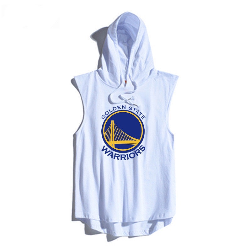 Golden state warriors sleeveless on sale hoodie