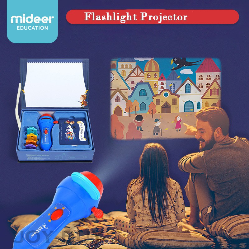 Mini Projector Torch Light-up 3D Toys Children Kids Sleeping Stories ...