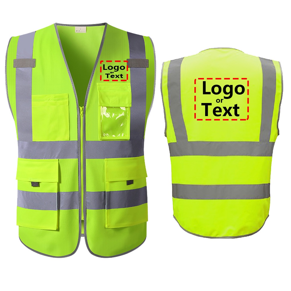 Safety Vest With Logo Customized Reflective Vest With Company Logo ...