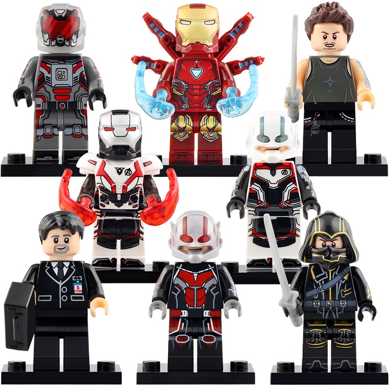 Marvel Avengers Iron Man Ant-man War Machine Minifigures play Building ...