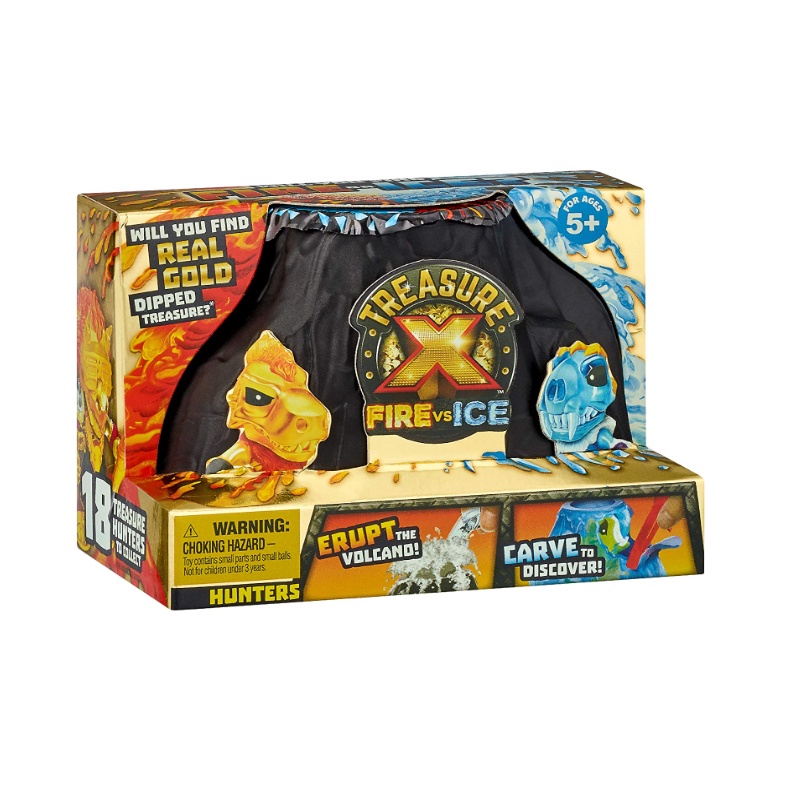 CLEARANCE Treasure X Fire VS Ice Hunters Mystery Single Pack Gold Moose