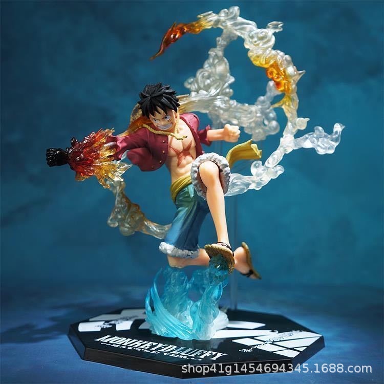 Anime One Piece Nika Luffy Car Ornaments Figures Zoro Ace Thousand