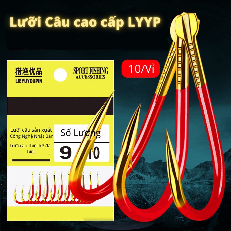 YJ Vang Kim premium fishing hook, smart design, color tricks the fish ...