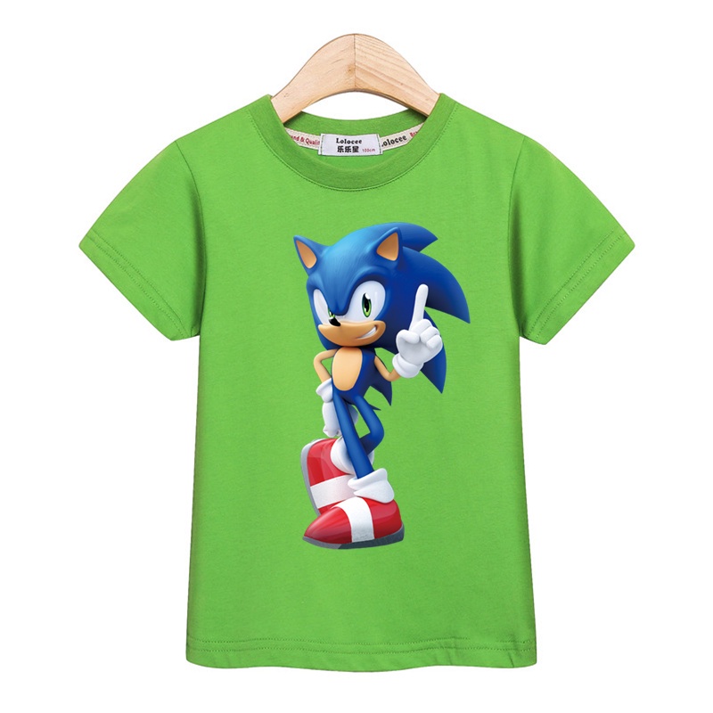 Sonic The Hedgehog Tshirt For School Boys Kid Summer Clothes Shirts ...