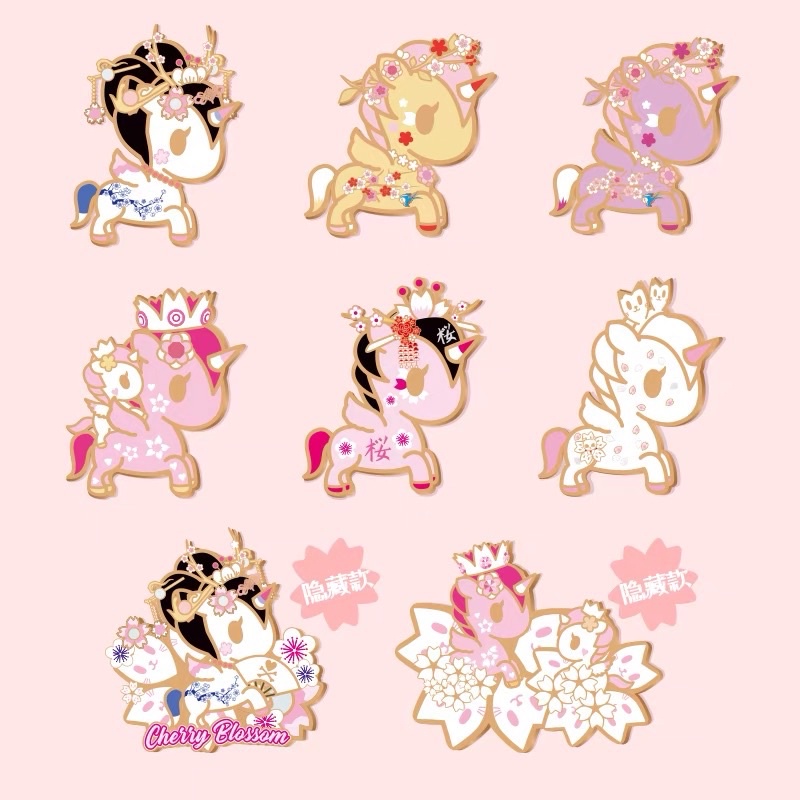 Tokidoki Unicorno Cherry Blossom Enamel Pin - Common | Shopee Singapore