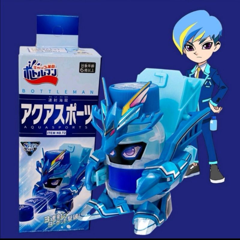 TAKARA TOMY BOTTLEMAN (BOT-01/BOT-03) / Ejection Bottle Cap Children ...