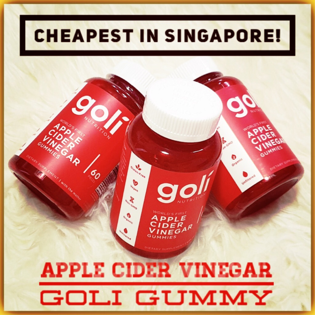 3 Bottles Goli Nutrition Apple Cider Vinegar Goli Gummy ACV
