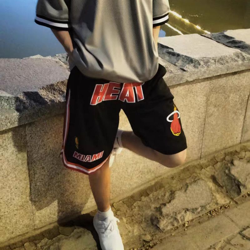 Basketball Pants Five-Point NBA Blueball Just Don Shorts American Muay  Boxing Hot Team High Street MN Men Women Vintage