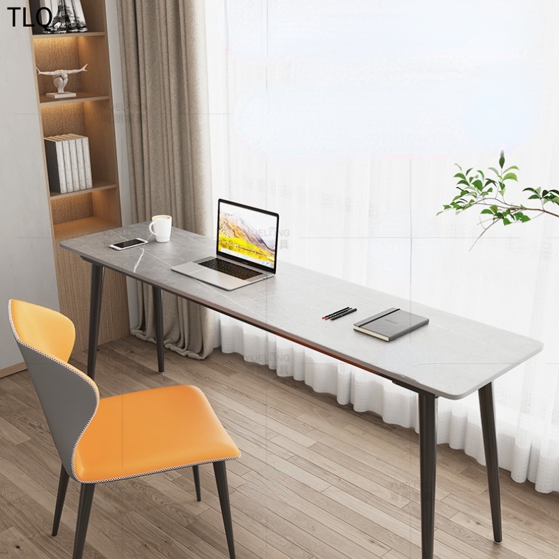 TLQ Desk Computer Table Sintered Stone Scratch And High Temperature