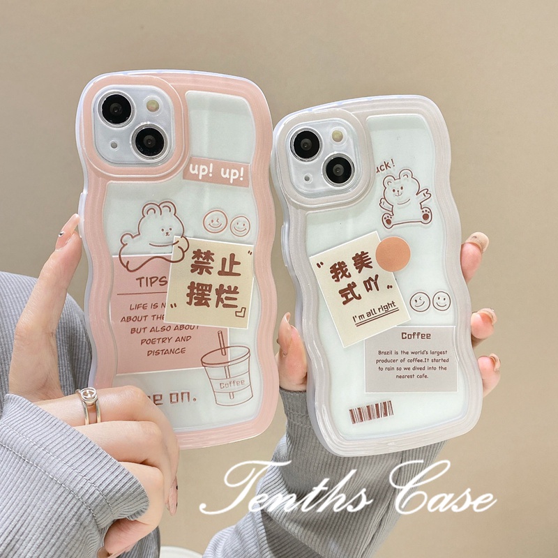 OPPO A78 A17 A17K A57 A77 A76 A96 A16 A16s A16k A15 A15s A54 A74 A55 A95 A94 A93 A53 A5 A9 2020 A3s A5s Reno 8T 7Z 7 6 5 F11 F9Pro Cute Animal Text Phone Case Soft Clear Cover Case